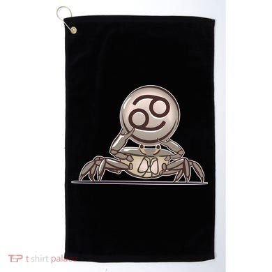 Zodiac Cancer Icon Gem Golf Towel