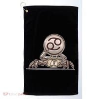 Zodiac Cancer Icon Gem Golf Towel thumb 0