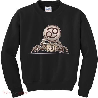 Zodiac Cancer Icon Gem Kids Sweatshirt