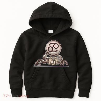 Zodiac Cancer Icon Gem Kids Hoodie