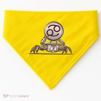 Zodiac Cancer Icon Gem USA-Made Doggie Bandana