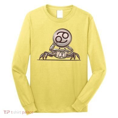 Zodiac Cancer Icon Gem Long Sleeve Shirt