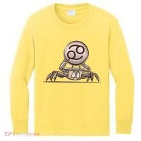 Zodiac Cancer Icon Gem Kids Long Sleeve Shirt thumb 0