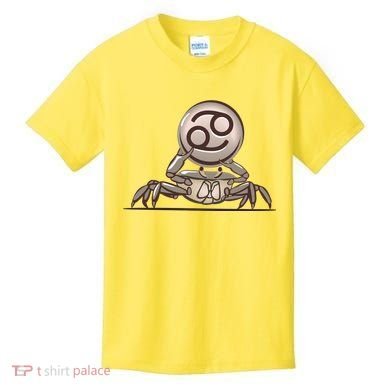 Zodiac Cancer Icon Gem Kids T-Shirt