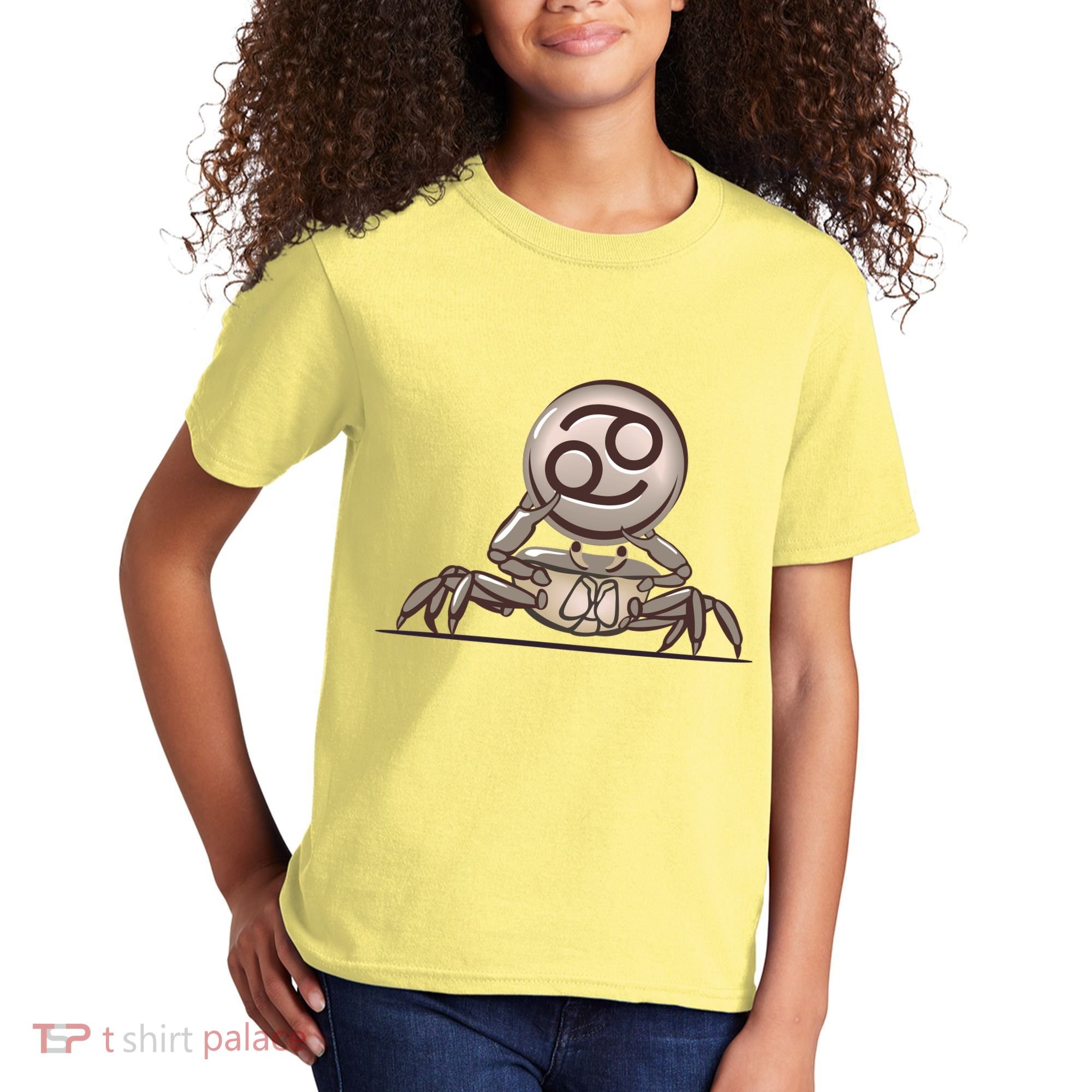 Zodiac Cancer Icon Gem Kids T-Shirt