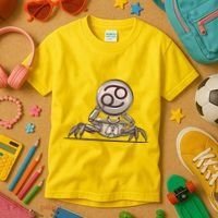 Zodiac Cancer Icon Gem Kids T-Shirt thumb 3