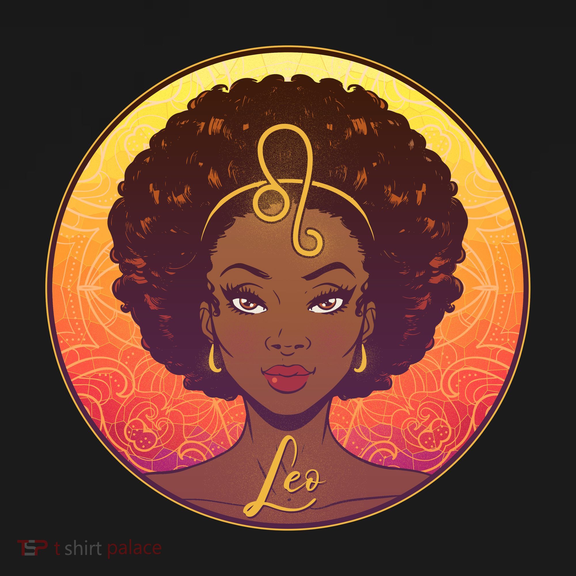 Zodiac Leo African American Black Woman Bucket Hat