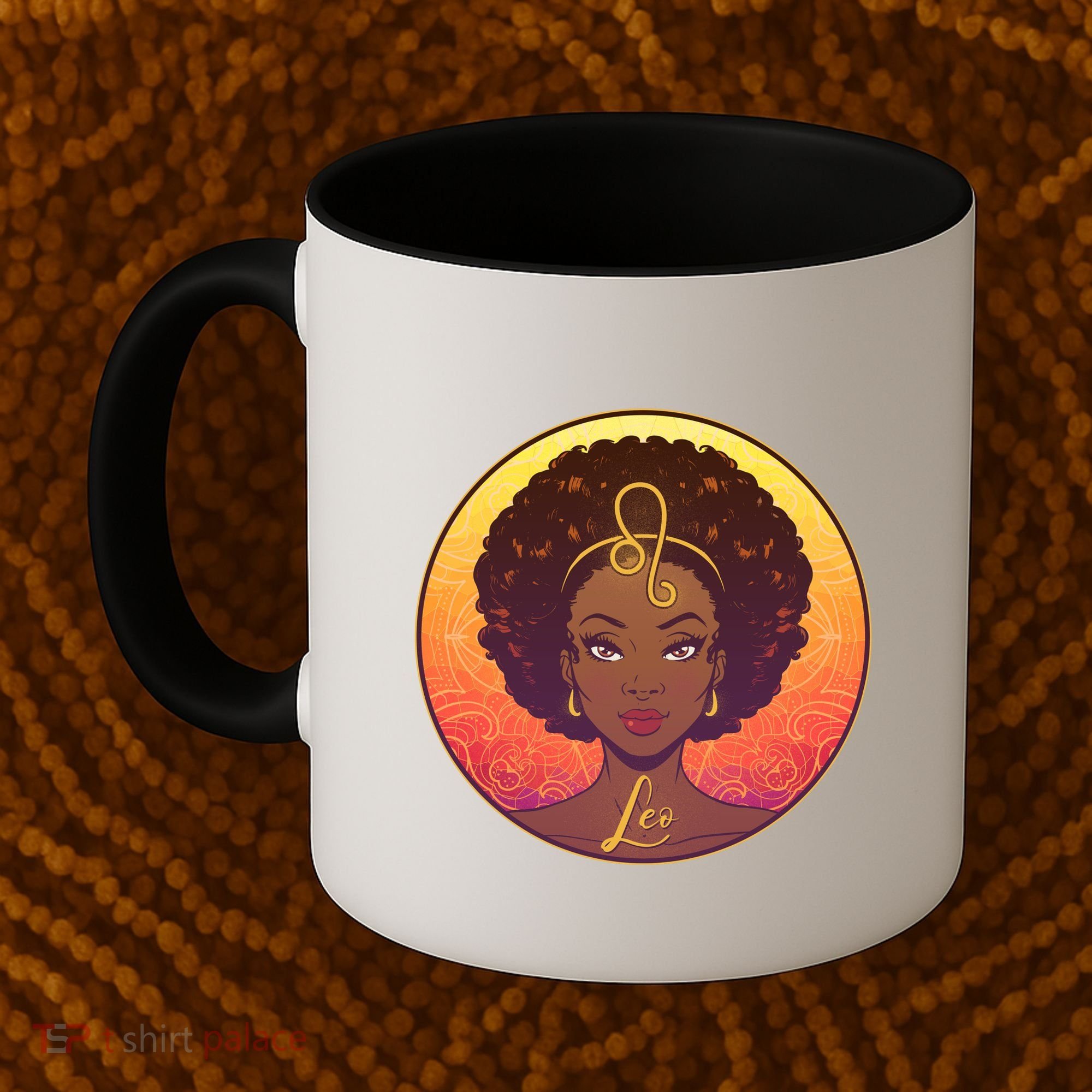 Zodiac Leo African American Black Woman Coffee Mug