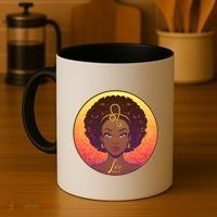 Zodiac Leo African American Black Woman Coffee Mug thumb 4