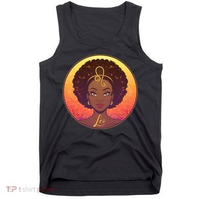 Zodiac Leo African American Black Woman Tank Top