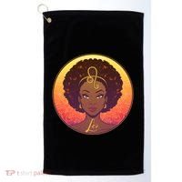 Zodiac Leo African American Black Woman Golf Towel thumb 0