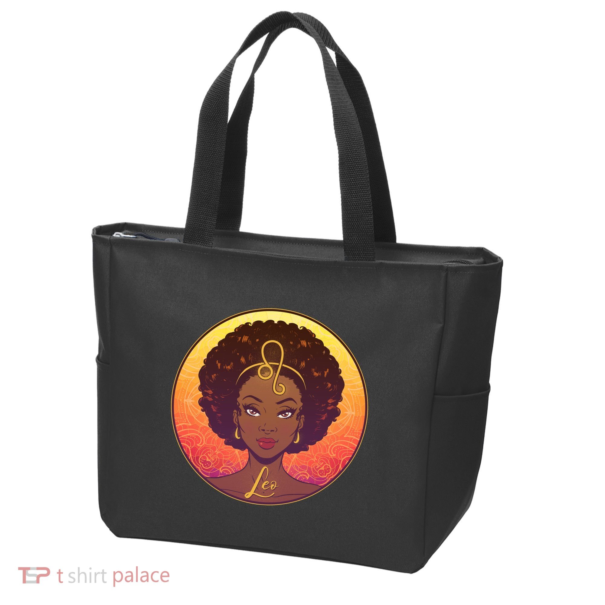 Zodiac Leo African American Black Woman Tote Bag