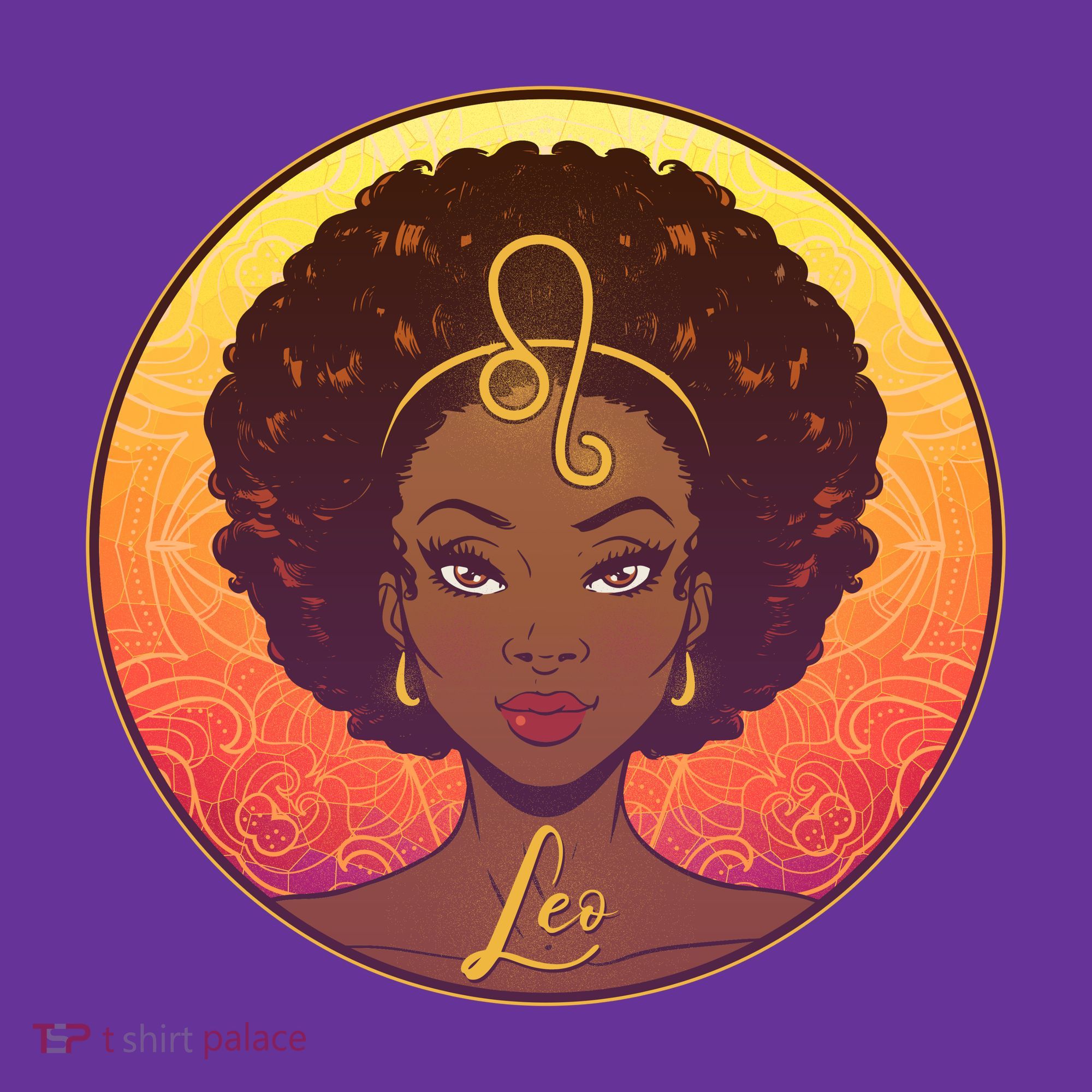 Zodiac Leo African American Black Woman Hoodie