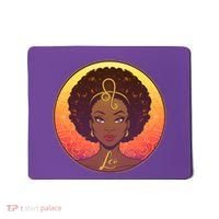 Zodiac Leo African American Black Woman Mousepad thumb 0