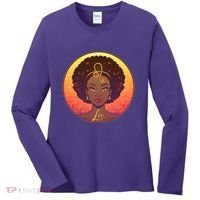 Zodiac Leo African American Black Woman Women's Long Sleeve Shirt thumb 0