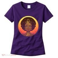 Zodiac Leo African American Black Woman Women's T-Shirt thumb 0