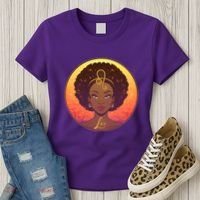Zodiac Leo African American Black Woman Women's T-Shirt thumb 3