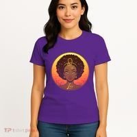 Zodiac Leo African American Black Woman Women's T-Shirt thumb 4