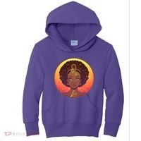 Zodiac Leo African American Black Woman Kids Hoodie thumb 0