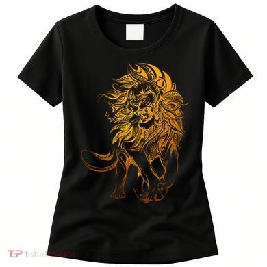 Zodiac Leo Lion Floral Tribal Design Women's T-Shirt