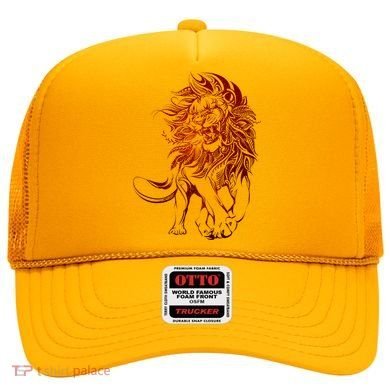 Zodiac Leo Lion Floral Tribal Design Hat