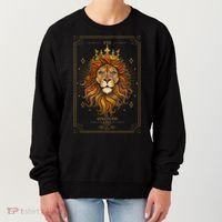 Zodiac Leo Lion Tarot Card VIII Strength Women's Sweatshirt thumb 0