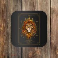 Zodiac Leo Lion Tarot Card VIII Strength Coaster thumb 0