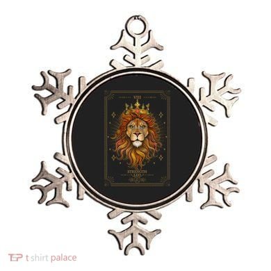 Zodiac Leo Lion Tarot Card VIII Strength Ornament