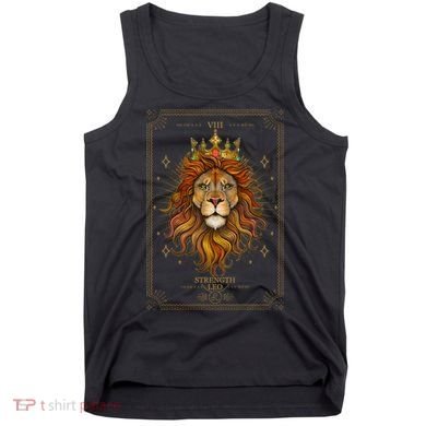 Zodiac Leo Lion Tarot Card VIII Strength Tank Top