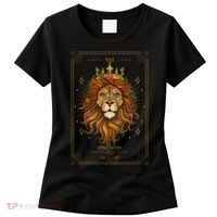 Zodiac Leo Lion Tarot Card VIII Strength Women's T-Shirt thumb 0