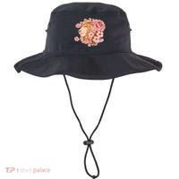 Zodiac Leo Lion with Japanese Cherry Blossoms Bucket Hat thumb 0