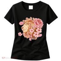 Zodiac Leo Lion with Japanese Cherry Blossoms Women's T-Shirt thumb 0