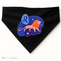 Zodiac Leo Simple Lion USA-Made Doggie Bandana thumb 0