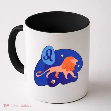 Zodiac Leo Simple Lion Coffee Mug
