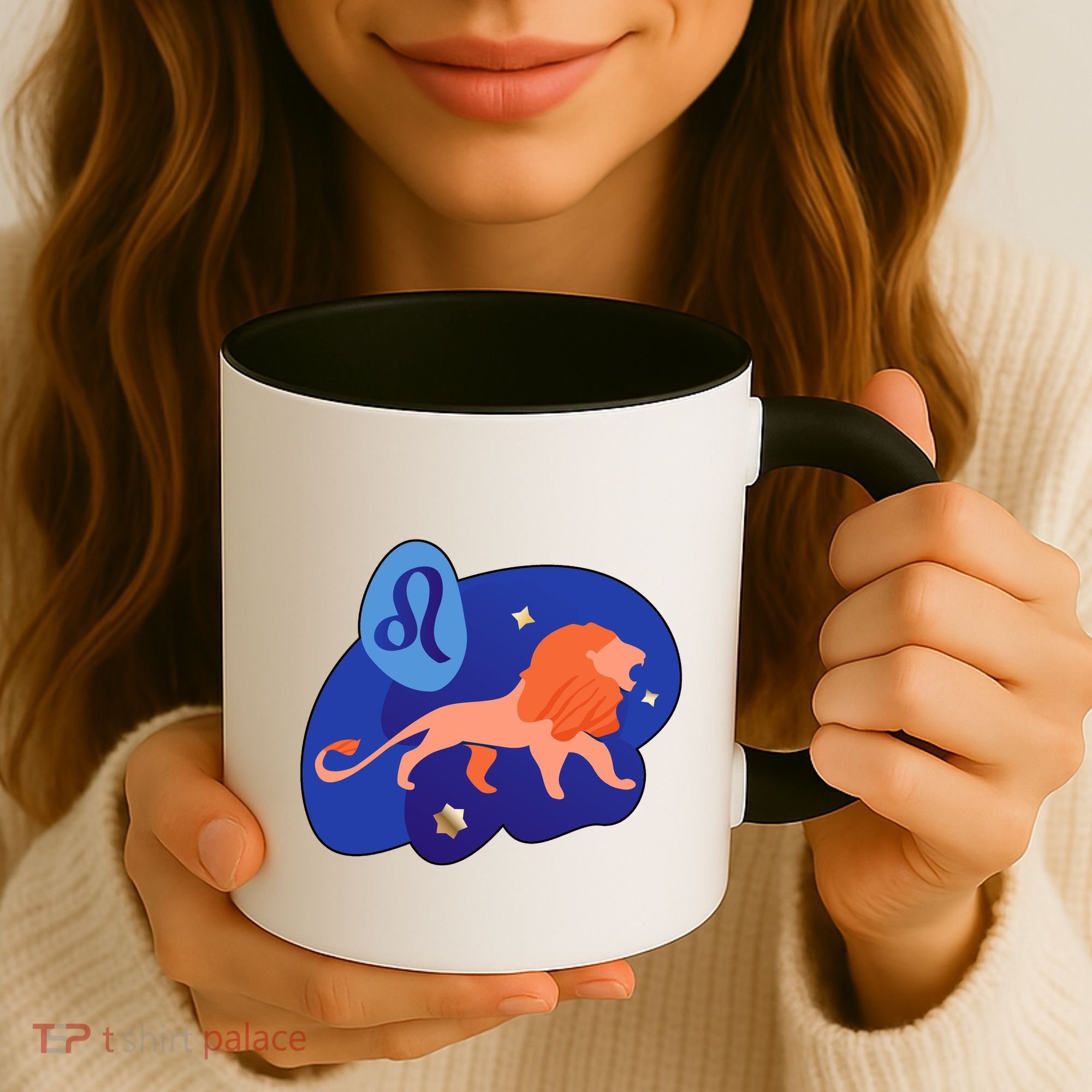 Zodiac Leo Simple Lion Coffee Mug