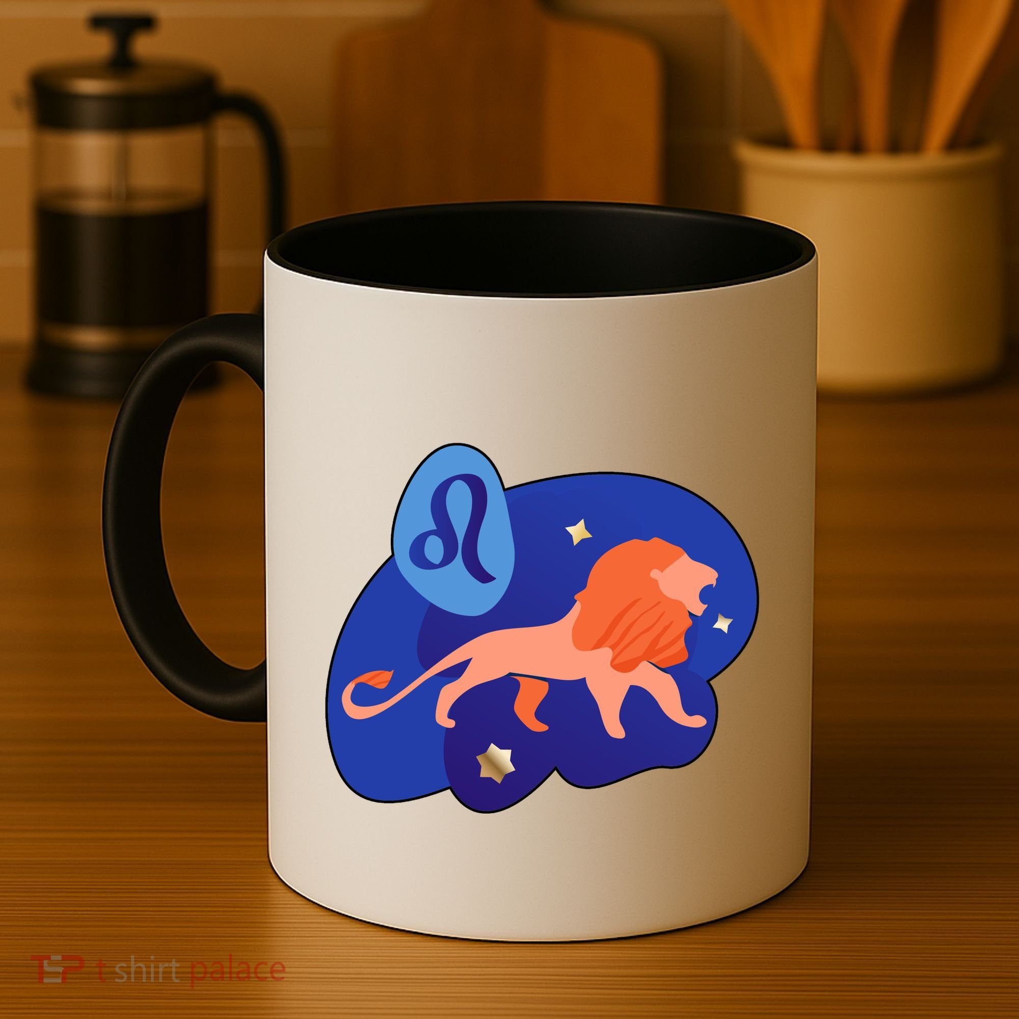 Zodiac Leo Simple Lion Coffee Mug
