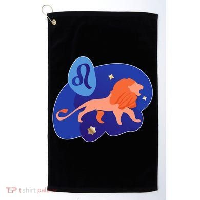 Zodiac Leo Simple Lion Golf Towel