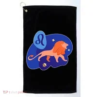 Zodiac Leo Simple Lion Golf Towel thumb 0