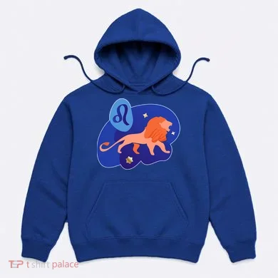 Zodiac Leo Simple Lion Hoodie