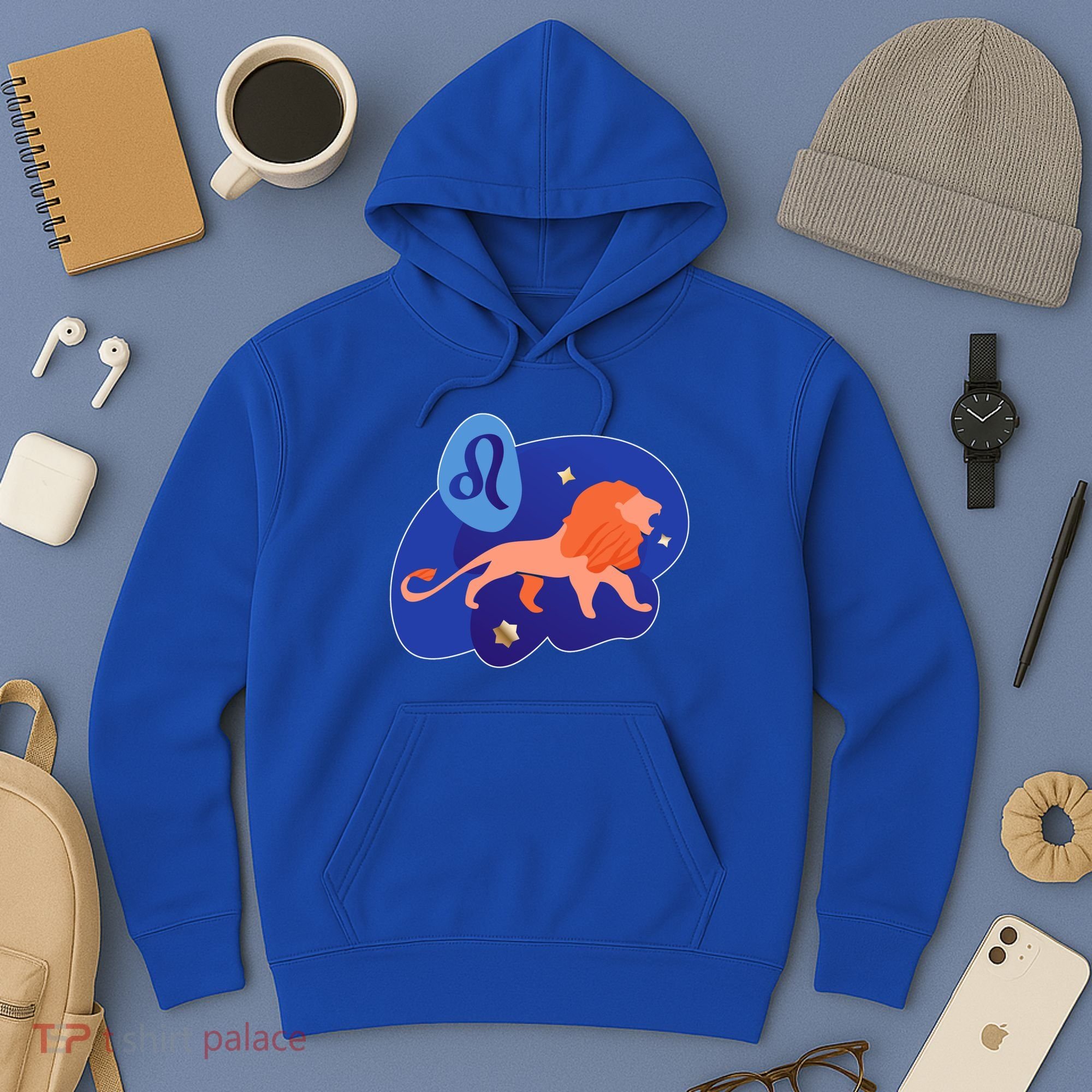 Zodiac Leo Simple Lion Hoodie