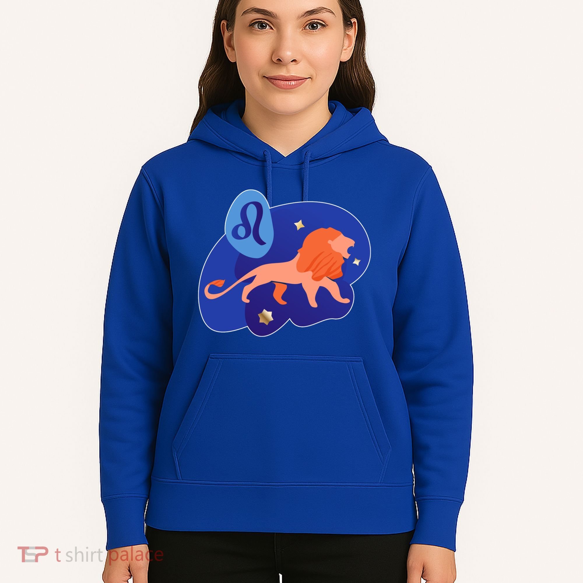 Zodiac Leo Simple Lion Hoodie