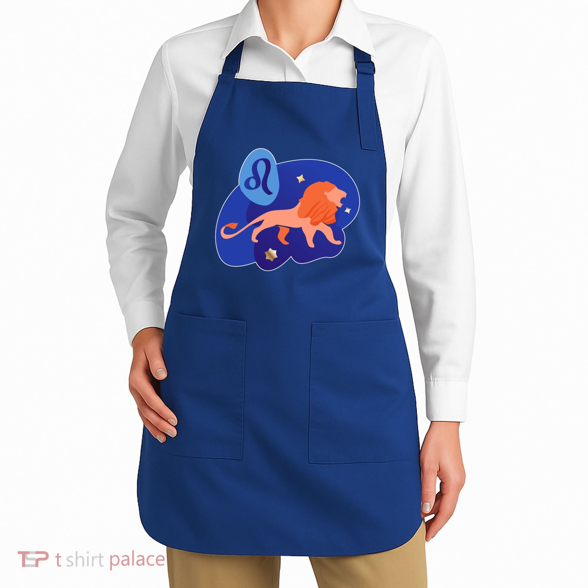 Zodiac Leo Simple Lion Apron