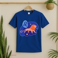 Zodiac Leo Simple Lion T-Shirt thumb 2
