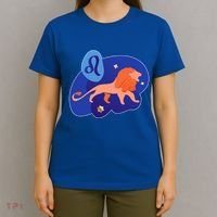 Zodiac Leo Simple Lion T-Shirt thumb 4