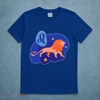 Zodiac Leo Simple Lion T-Shirt thumb 5
