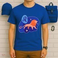 Zodiac Leo Simple Lion T-Shirt thumb 6