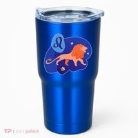 Zodiac Leo Simple Lion Tumbler thumb 0