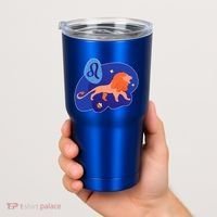 Zodiac Leo Simple Lion Tumbler thumb 2