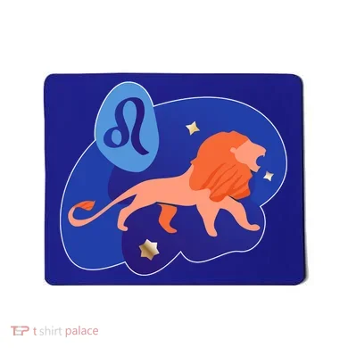Zodiac Leo Simple Lion Mousepad