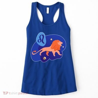 Zodiac Leo Simple Lion Women's Tank Top